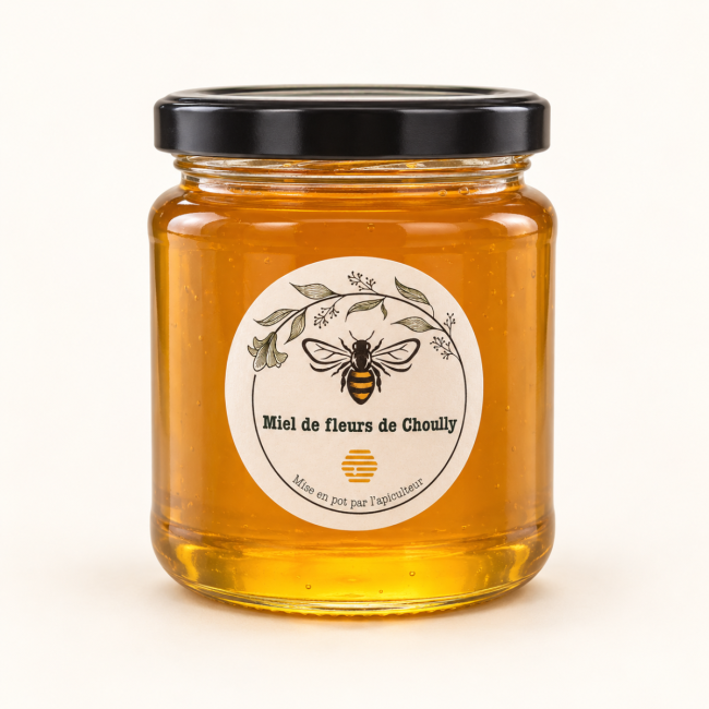 Miel artisanal de Genève – Récolte d’été – Fluide – 250 g